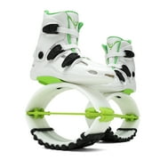 Kangaroo Jump Shoes | Bounce Shoes | Exercise & Fitness Boots | Workout Jumps | Women & Men | Adults  42-44  Green/white-XXL