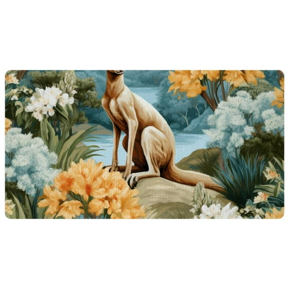 Kangaroo Kitchen Mat, Kitchen Rug, Comfort Standing Desk Mat, Kitchen Floor Mat Non-Skid & Washable for Home, Office