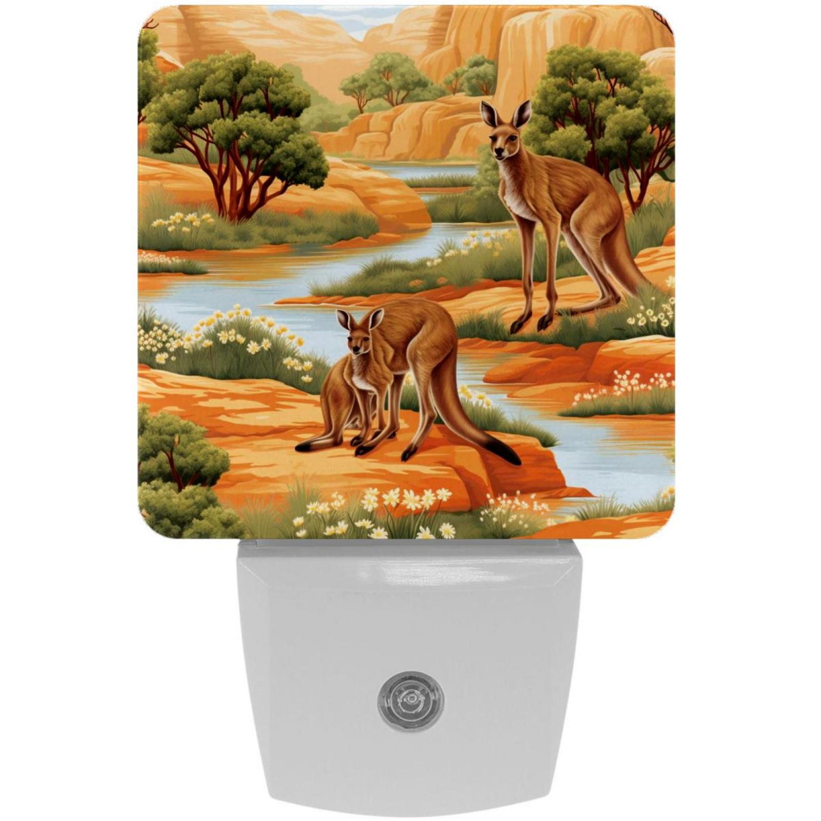 Kangaroo Led Rings Kangaroo LED Square Night Lights - Stylish and Energy-Efficient Room ...
