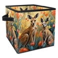 thumbnail image 1 of Kangaroo Large Capacity Foldable Storage Basket with Handle, 10.8"x10.5"x10.6" - Storage Bins, Storage Containers, 1 of 6