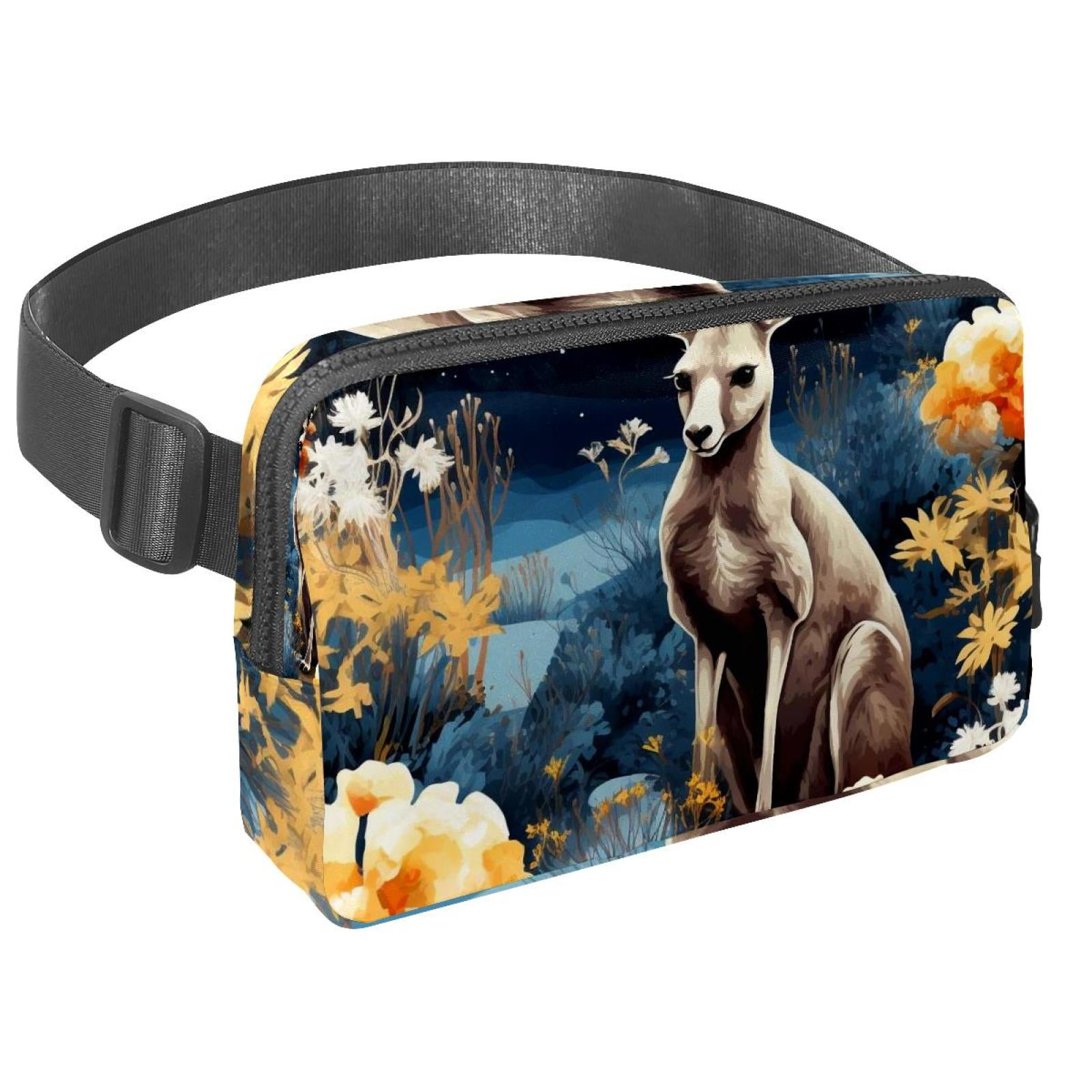 Kangaroo Lightweight Adjustable Belt Bag with Extension Strap - Unisex Running Waist Bag