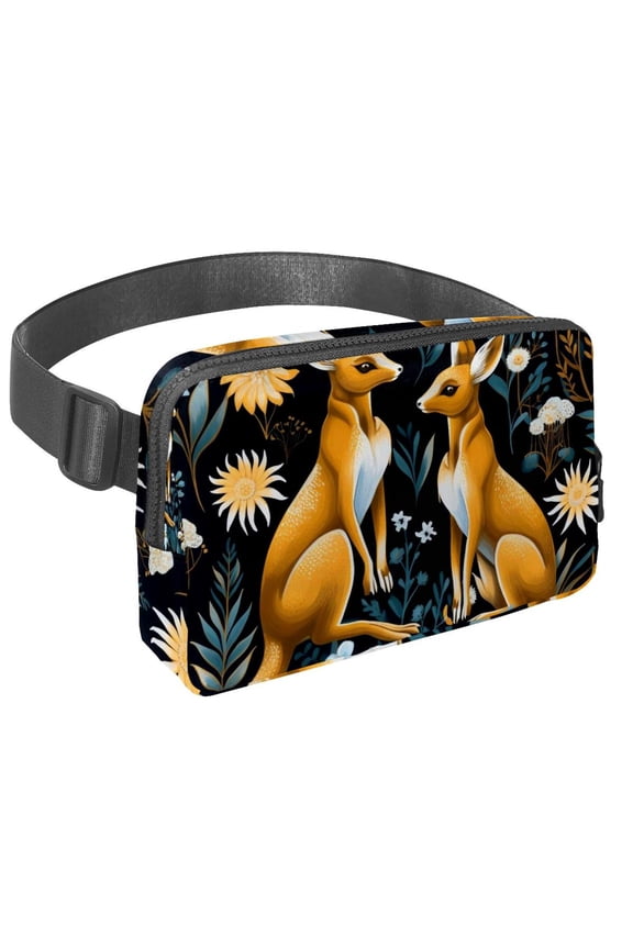 Kangaroo Lightweight Adjustable Crossbody Bag with Extension Strap - Unisex Waist Pack