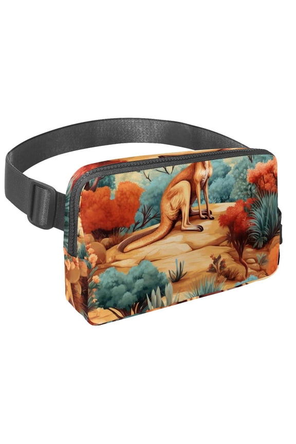 Kangaroo Lightweight, Adjustable and Unisex Crossbody Bag with Extension Strap - Sling Bag, Waist Packs, Belt Bag