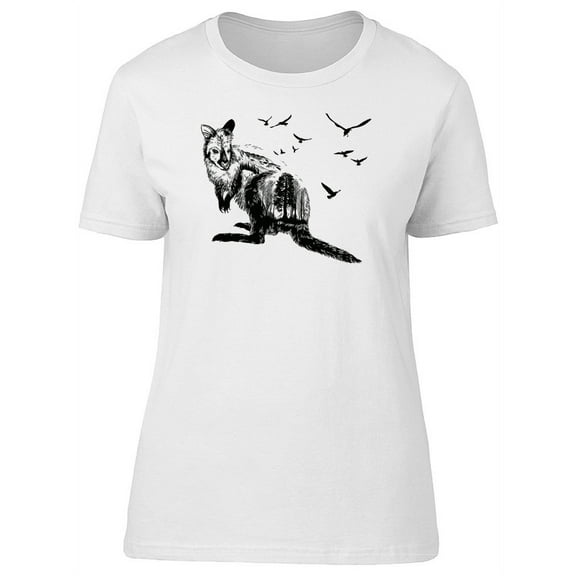 Kangaroo Lovely Landscape Sketch T-Shirt Men -Image by Shutterstock, Male Large