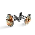 thumbnail image 1 of Kangaroo Men's Cufflink Set for Dress Shirts | Stainless Steel Silver Jewelry | Wedding, Business, Formal Events, 1 of 6