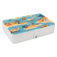 thumbnail image 1 of Kangaroo Portable PU Leather Earring Holder Organizer with Removable Compartment and Storage Box, 1 of 6