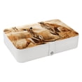 thumbnail image 1 of Kangaroo Portable PU Leather Jewelry Organizer with Necklace Holder, Jewelry Stand, and Earring Holder - Removable Compartment Included, 1 of 6