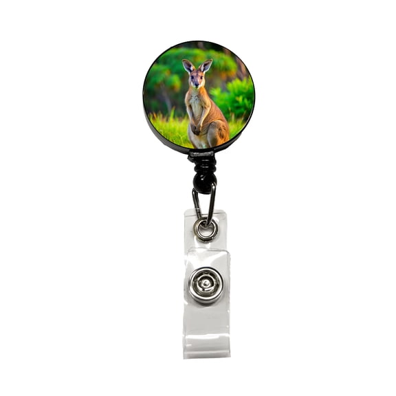 Kangaroo Retractable Reel ID Badge Key Card Name Tag Holder with Clip