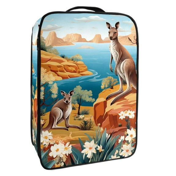 Kangaroo Shoe Organizer Storage Box - Polyester Material, 23x31cm/9x12in Size for Organizing Footwear