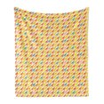 thumbnail image 1 of Kangaroo Soft Flannel Fleece Throw Blanket, Silhouette of Overlapping Australian Marsupial Mammal Animals with Long Tails, Cozy Plush for Indoor and Outdoor Use, 70" x 90", Multicolor, by Ambesonne, 1 of 6