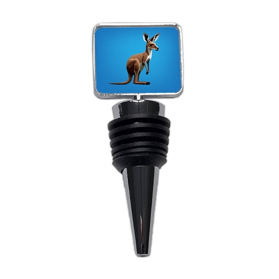 Kangaroo Standing Animal Wine Bottle Stopper Cap Plug