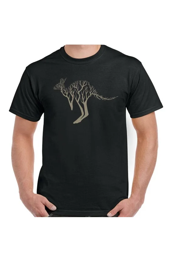 Kangaroo T-Shirt Tree Mens Womens Contemporary Animal Environment Australia Top Gift