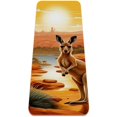 Kangaroo TPE Yoga Exercise Mat for Home Gym Pilates Workouts 6mm