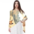 thumbnail image 1 of Kangaroo Translucent Chiffon Yarn Silk Scarf - Light Breathable Material - 180*73 Size - Elegant and Stylish Accessory for Women, 1 of 6
