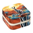 thumbnail image 1 of Kangaroo Travel Portable Square Decorative Box with Necklace Holder and Jewelry Organizer - Ideal for Rings, Earrings, Necklaces, Bracelets - Suitable for Girls and Women, 1 of 6