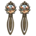 thumbnail image 1 of Kangaroo Vintage Copper-Colored Lace Bookmarks: Stainless Steel Reading Accessories and Book Marks - Set of 2, 1 of 5