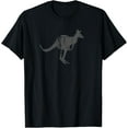 thumbnail image 1 of Kangaroo Vintage Design - Kangaroo Print T-Shirt men and women can wear, black, white, gifts, 1 of 4
