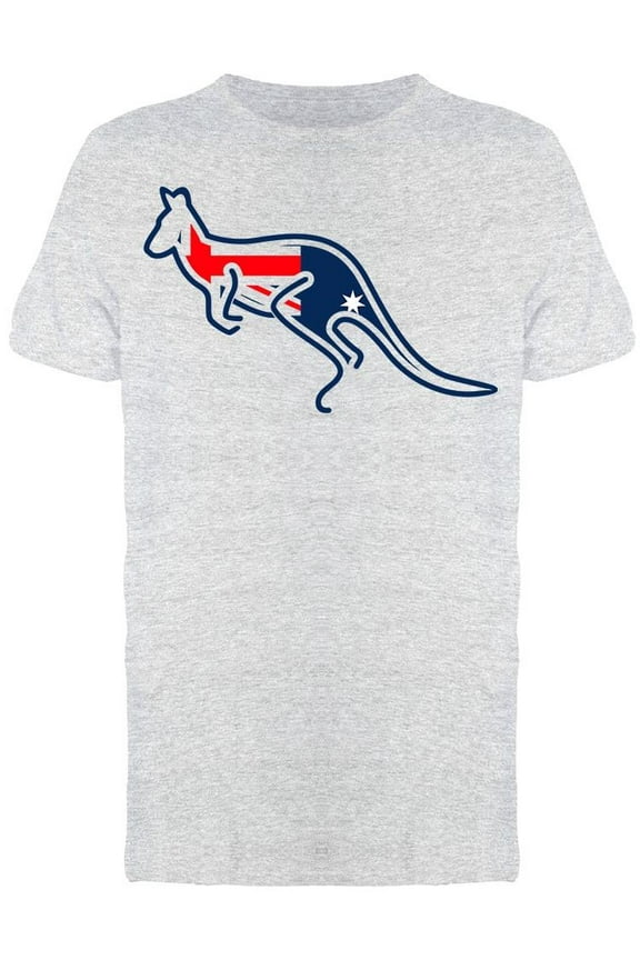 Kangaroo W/australian Colors Tee Men's -Image by Shutterstock