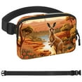 thumbnail image 1 of Kangaroo Waist Pack for Running Fanny Pack for Women and Men Crossbody Belt Bag Bum Bag with Adjustable Strap for Sports, 1 of 6