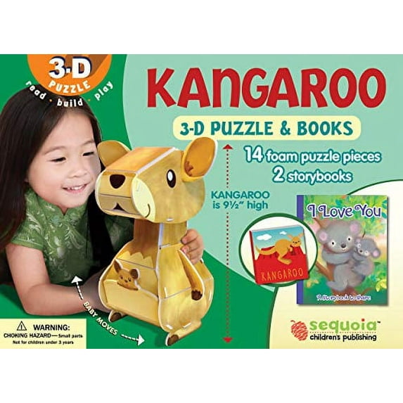 Kangaroo: Wildlife 3D Puzzle and Books (Hardcover) by Kathy Broderick