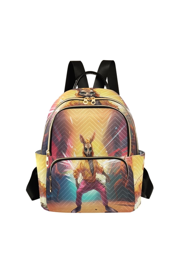 Kangaroos Hoodie Travel Laptop Backpack Casual Daypack Lightweight Bookbag Compartment for Business