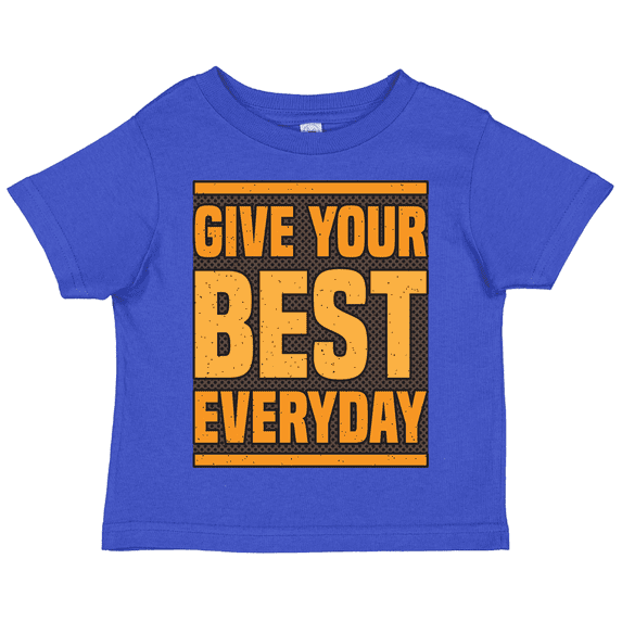Kangarooz Give Your Best Everyday Toddler Boys Short Sleeve T-Shirt, Sizes 2T - 5T