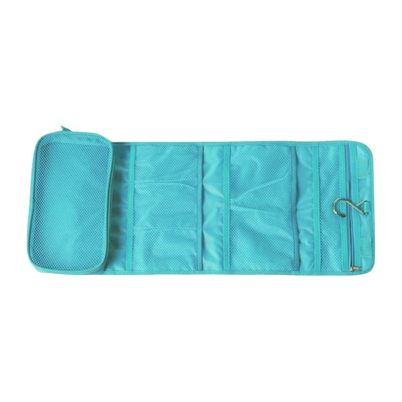 Kangkanggg Hangable Bathroom Cosmetic Organizer Hanging Wall Organizer For Makeup And Toiletry Pouch