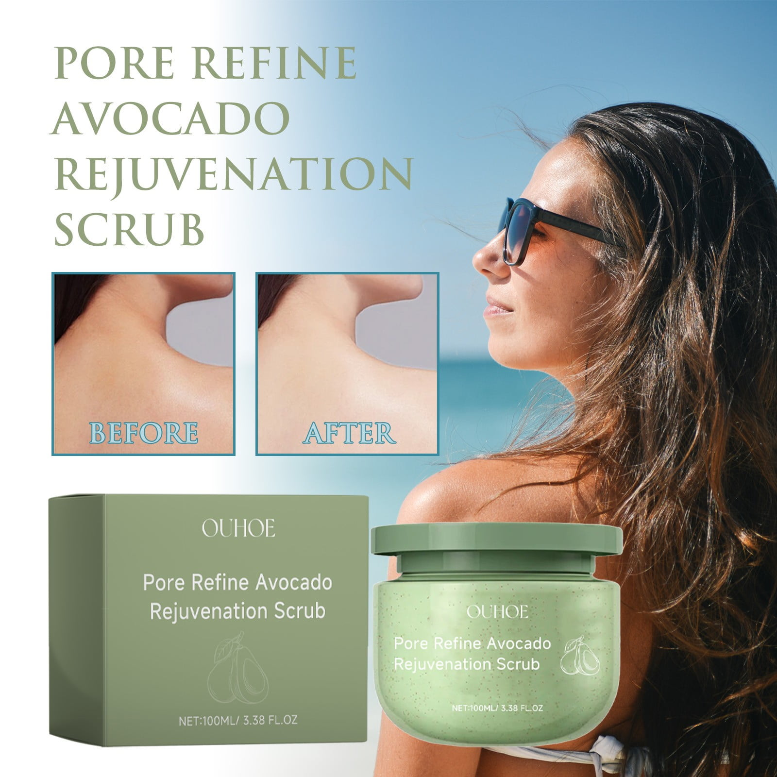 Kangnenghuishiye Body Exfoliating Body Scrub, Deep