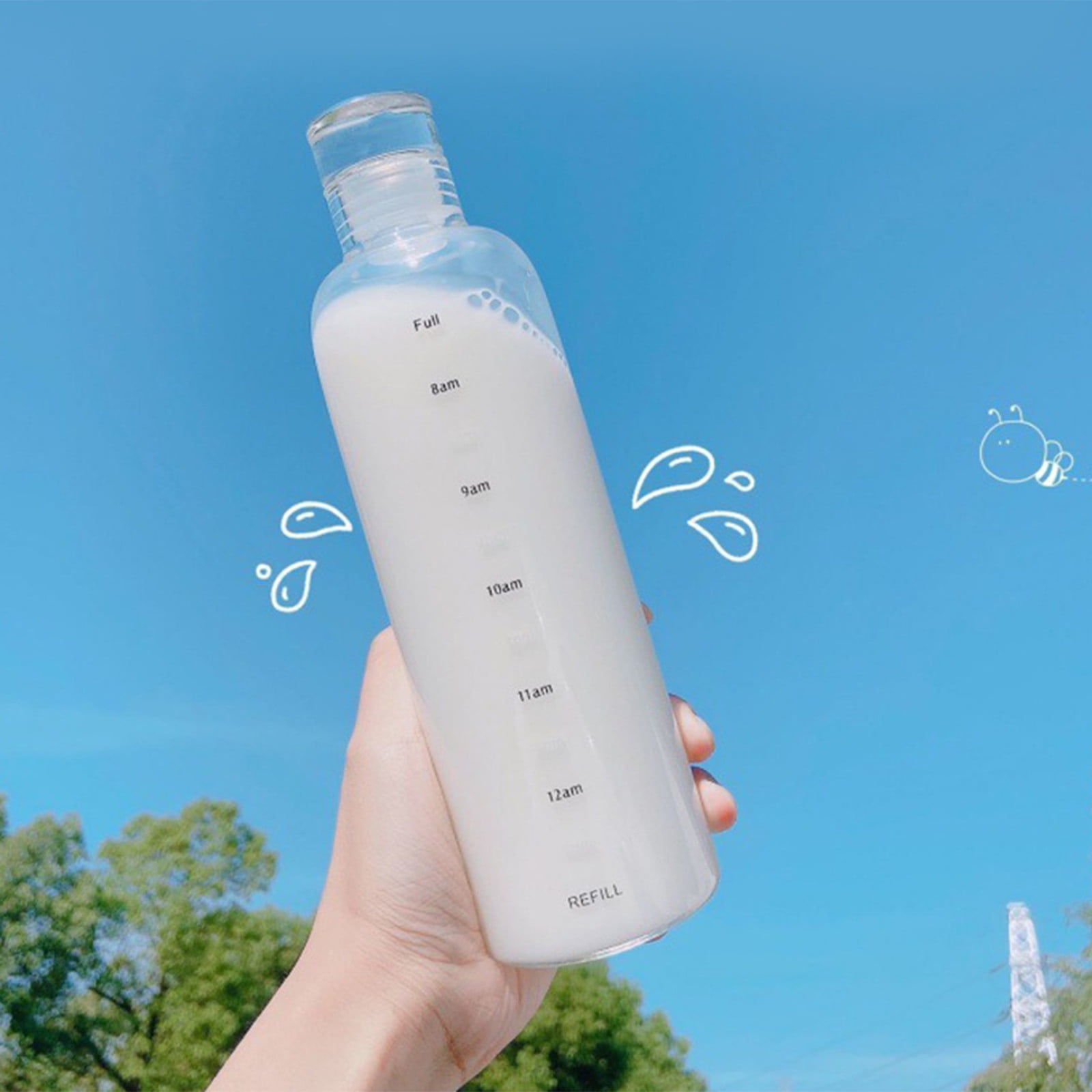 Kangnenghuishiye New! Clear Plastic Water Bottles - 16 Oz Plastic