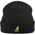 thumbnail image 1 of Kangol Men's Acrylic Cuff Beanie Hat Black Gold, 1 of 2