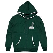 Kangol Mens Hoodie Full Zip Clay Court Fleece Sweatshirt Large, Forest Green