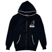 Kangol Mens Hoodie Full Zip Clay Court Fleece Sweatshirt Small, Black