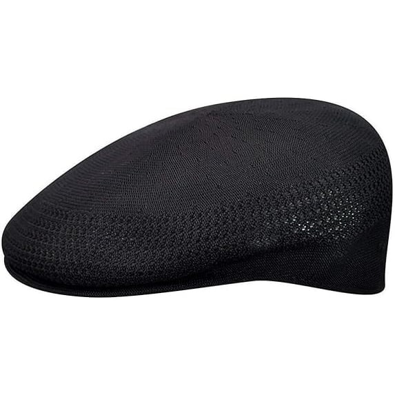 Kangol Men's Tropic 504 Warm Ivy Caps and Flat Cap, Black, Small