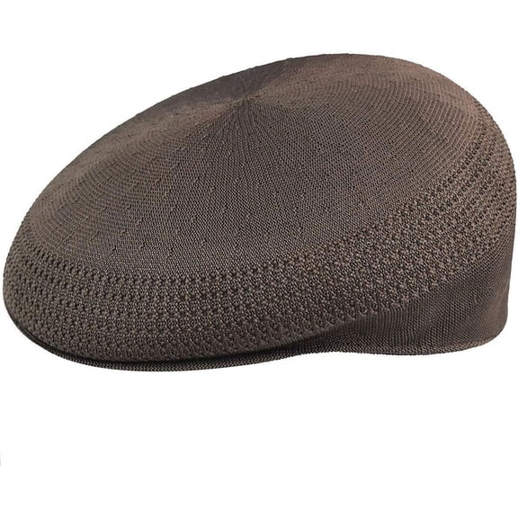 Kangol Men's Tropic 504 Ventair Flat Cap, Brown, Medium