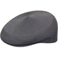 thumbnail image 1 of Kangol Men's Tropic 504 Ventair Flat Cap, Charcoal, Large, 1 of 2