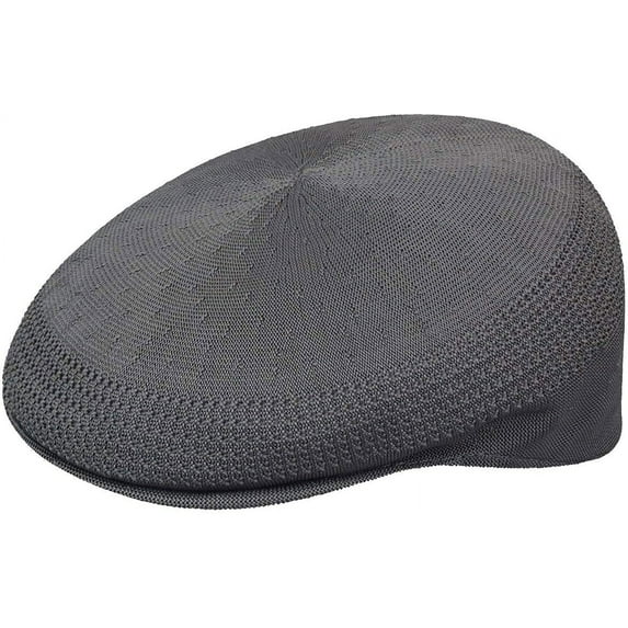 Kangol Men's Tropic 504 Ventair Flat Cap, Charcoal, Large