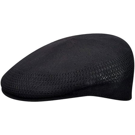 Kangol Men's , Women Tropic 504 Ventair Flat Cap, Black, XX-Large