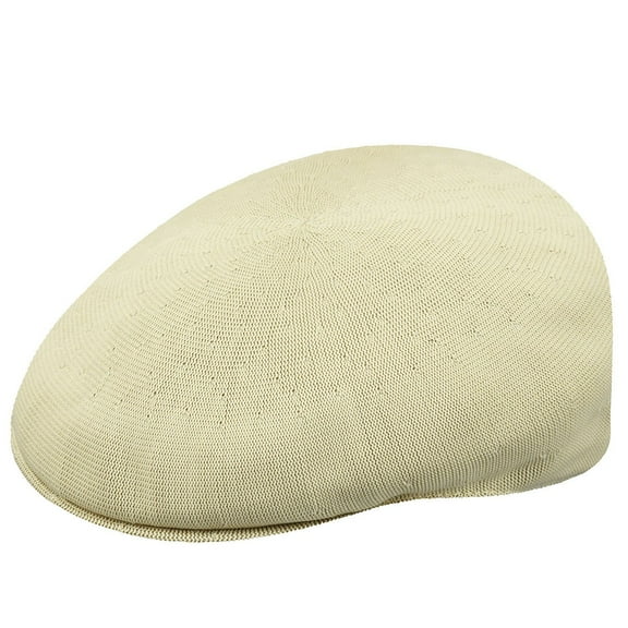 Kangol Tropic 504 Deep Springs Ivy & Flat Cap – Stylish, Lightweight & Comfortable Fit, Polyester Blend, Padded Brim, Perfect for Any Occasion like Golf, Traveling or Casual Wear - Beige, Size X-Large