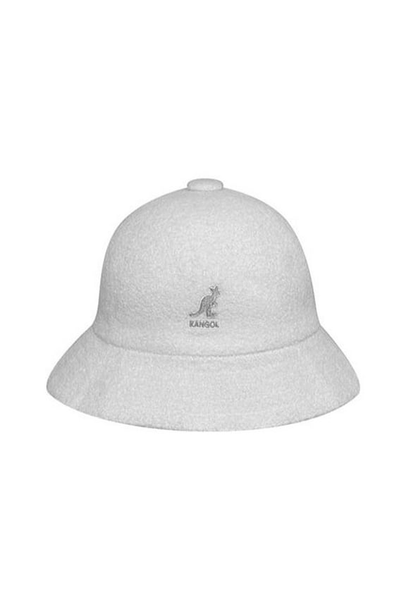 Unisex Bermuda Casual Bucket Hat, Large - with Embroidered Logo - Iconic & Comfortable Bell Shape Textured Bouclé Terry Fabric, Elasticized Sweatband, Kangol Style for Beach & Dance Floor