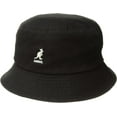 thumbnail image 1 of Kangol Washed Bucket Hat, Black, Large, 1 of 2