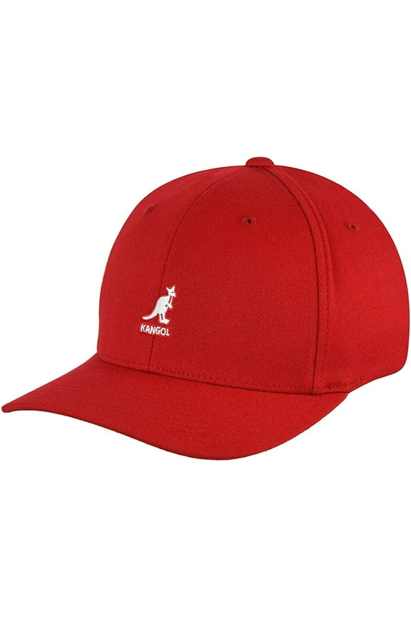 Wool Flexfit Baseball Cap - Red - XXL