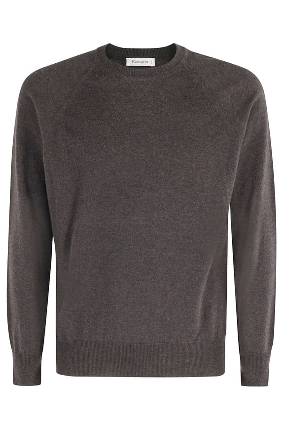 Long-Sleeve Crew Neck Sweater In Ebony (Men's)