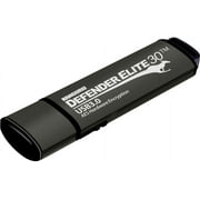 Kanguru Defender Elite30, Hardware Encrypted, Secure, SuperSpeed USB 3.0 Flash Drive, 64G - AES 256-Bit Hardware Encrypted, USB3.0, Write-Protect Switch, Remotely Manageable, TAA Compliant