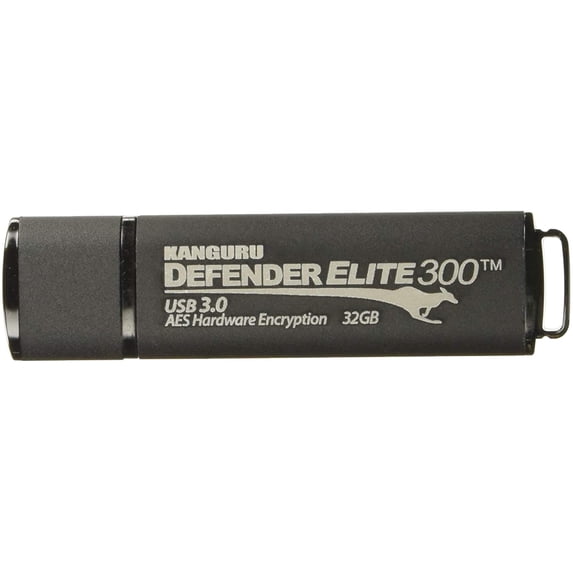 Aes Encryption Usb Drive Kanguru Defender Elite300™ FIPS 140-2 Certified, AES XTS 256-Bit ...