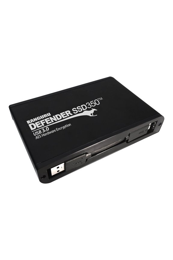 Defender SSD350 2 TB FIPS 140-2 Certified - Hardware Encrypted Solid State Drive - 2.5" External - SATA (SATA/600) - Matte Black - TAA Compliant - Server Device Supported - USB 3.2 (Gen 1) ...