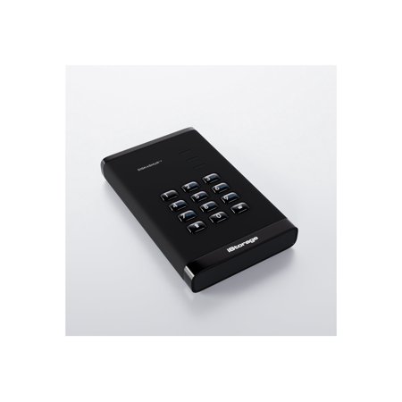 iStorage diskAshur3 4 TB Portable Hard Drive | Black | Incorporated Common Criteria EAL 5+ | PIN protected | AES 256-bit Full Disk Hardware Encryption | Dust/Water Resistant | TAA Compliant - Print...