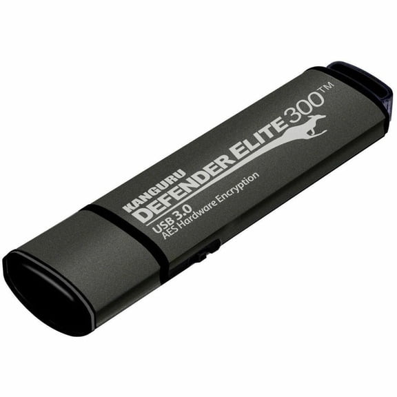 Kanguru Defender Elite300 FIPS 140-2 Certified, Encrypted Flash Drive, 512G - FIPS 140-2 Certified Level 2, AES 256-Bit, Hardware Encrypted Flash Drive, 512G