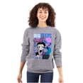 thumbnail image 1 of Kanji Betty Boop Beauty and Brains Women Plus Size Sweatshirt Brisco Brands 4X, 1 of 5