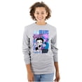 thumbnail image 1 of Kanji Betty Boop Beauty and Brains Women's Long Sleeve T Shirt Brisco Brands S, 1 of 6