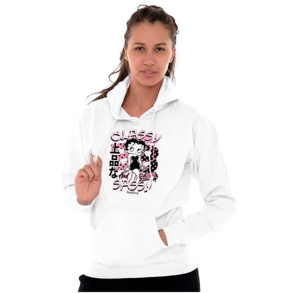 Kanji Betty Boop Classy and Sassy Women Plus Size Hoodie Brisco Brands 5X